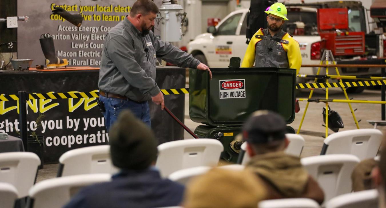 Live Line Demo - Crown Power - Padmount Transformer