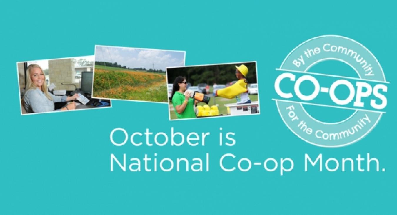 October is National Co-op Month Logo