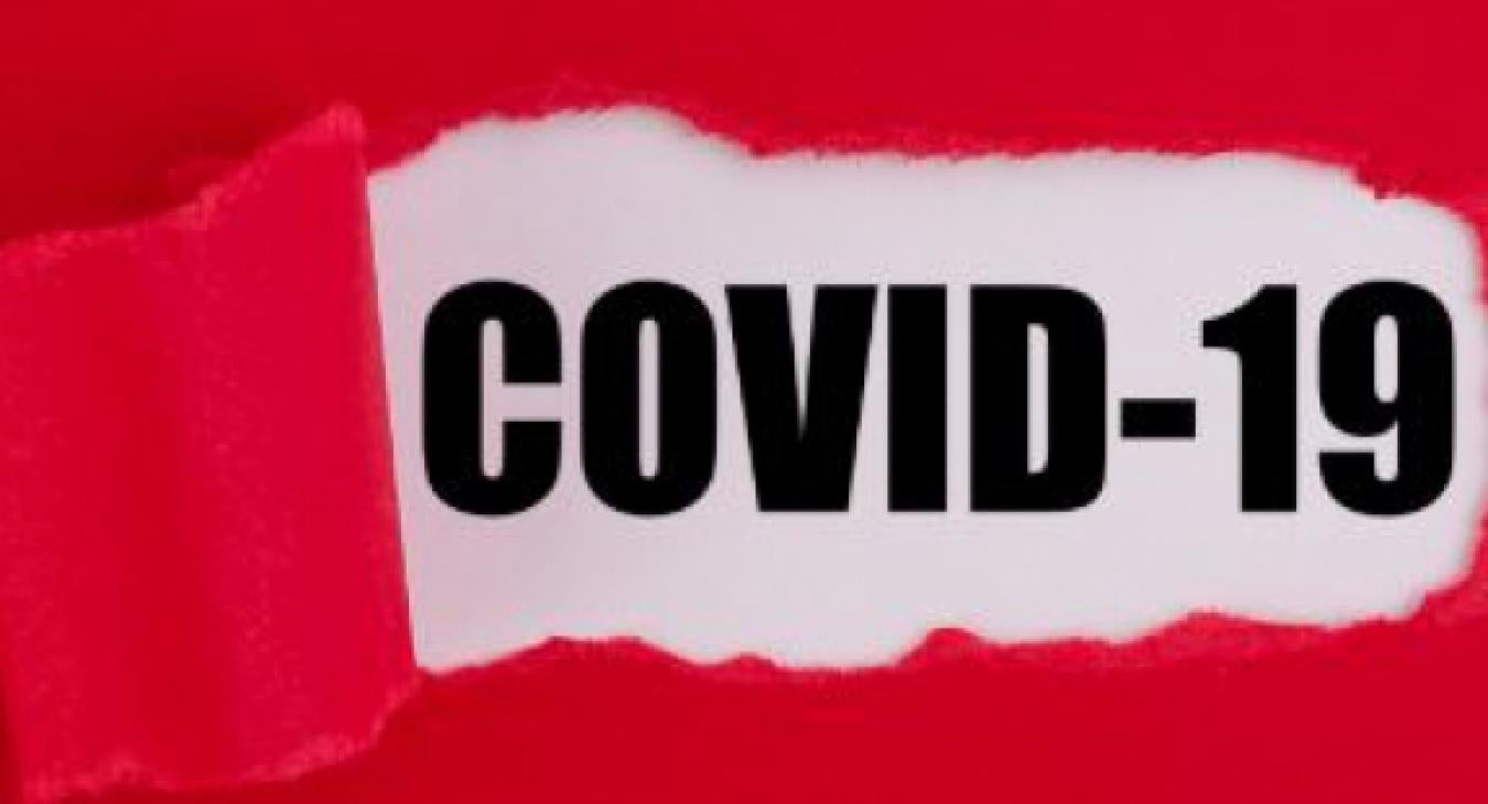 A COVID sign